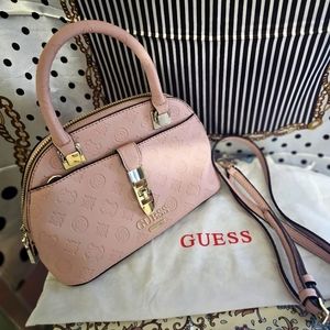 Guess pink leather crossbody